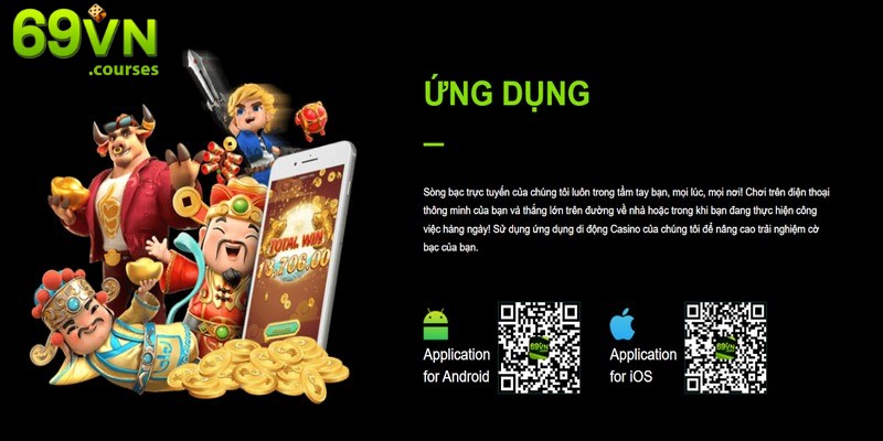Chi tiết quy trình thao tác tải app 69VN