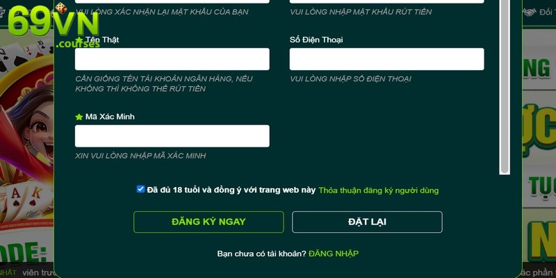 Đảm bảo độ tuổi theo đúng quy định pháp luật
