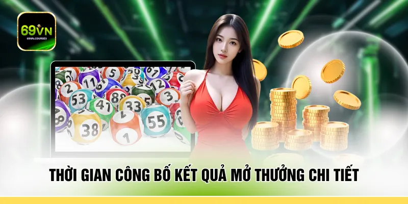 Thời gian công bố kết quả mở thưởng chi tiết 