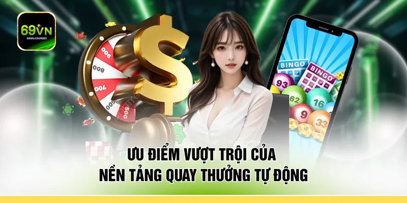 Ưu điểm vượt trội của nền tảng quay thưởng tự động