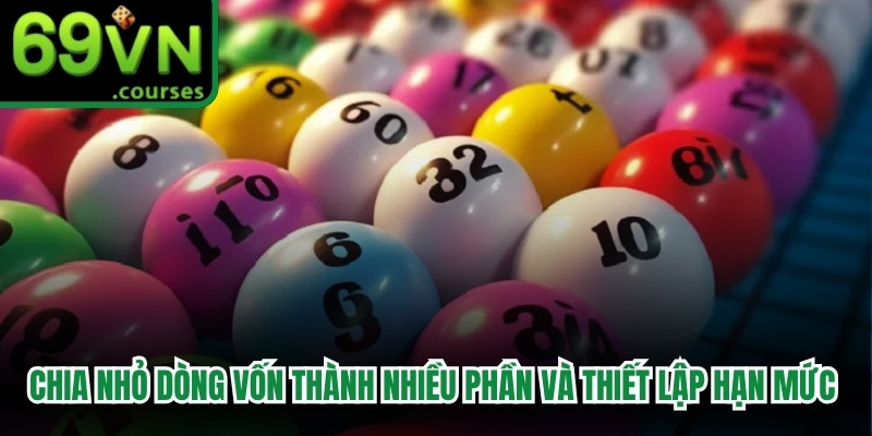 Chia nhỏ dòng vốn thành nhiều phần và thiết lập hạn mức nuôi lô