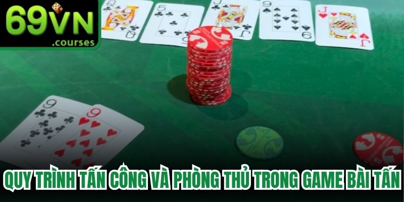 Quy trình tấn công và phòng thủ trong game bài tấn 